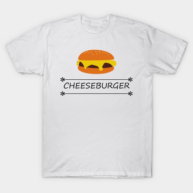 Cheeseburger burger fast food T-Shirt by Johnny_Sk3tch